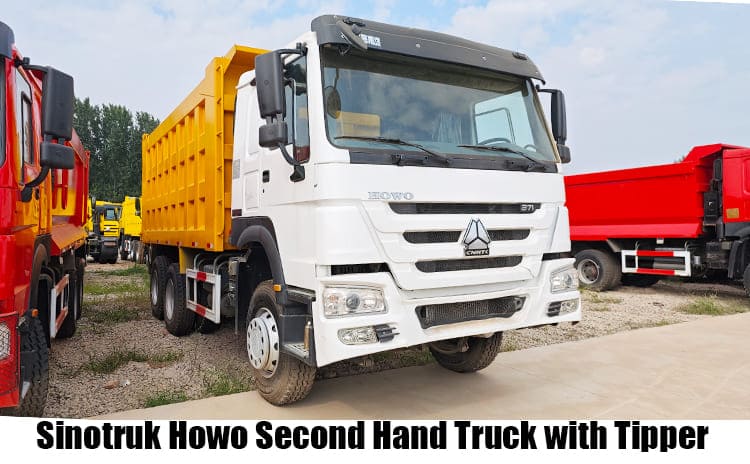 Sinotruk Howo Second Hand Truck with Tipper for Sale in Guam