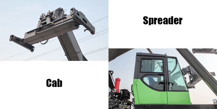 Empty Container Reach Stacker Machine Handler for Sale in Brazil