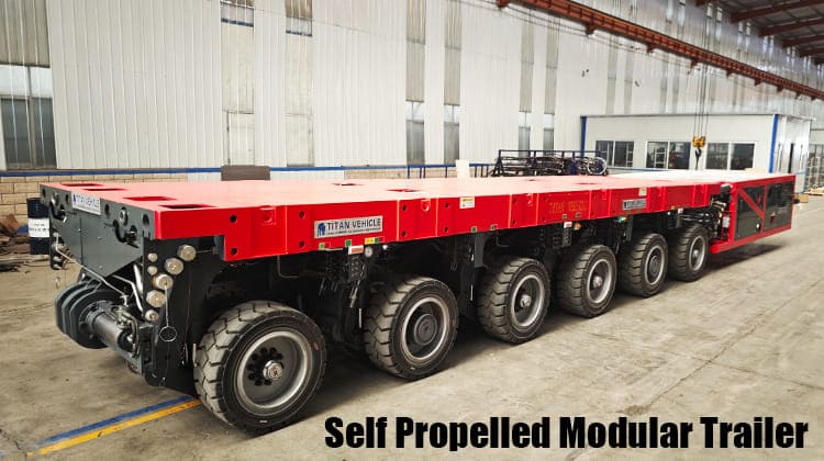 6 Line SPMT Vehicle Self Propelled Modular Transporter Trailer in Mexico