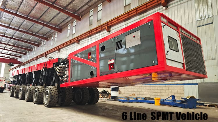 6 Line SPMT Vehicle Self Propelled Modular Transporter Trailer in Mexico