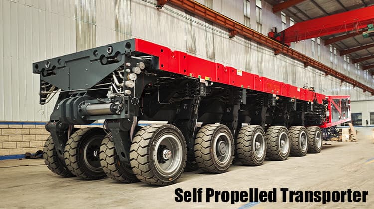 6 Line SPMT Vehicle Self Propelled Modular Transporter Trailer in Mexico