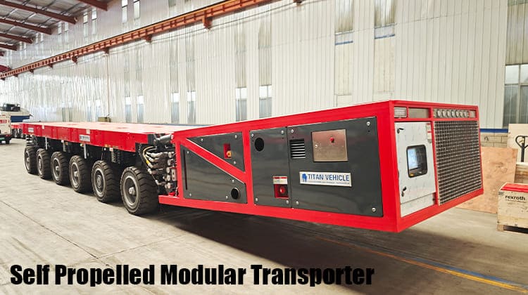 6 Line SPMT Vehicle Self Propelled Modular Transporter Trailer in Mexico