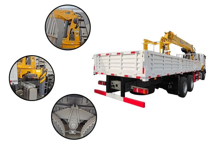 Howo Crane Truck with XCMG Crane in Papua New Guinea
