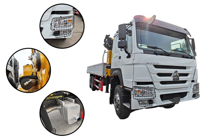 Howo Boom Truck with XCMG Boom in Papua New Guinea