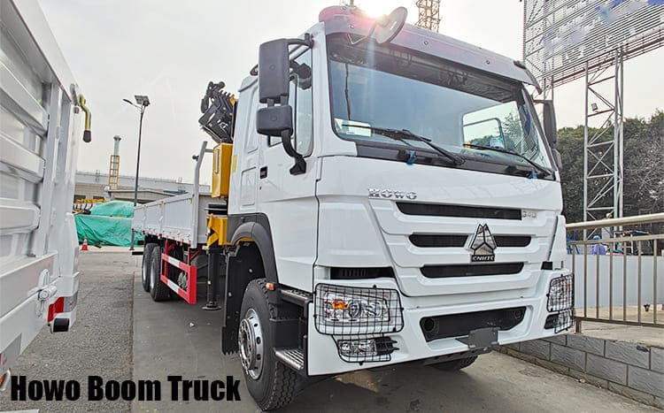 Howo Boom Truck with XCMG Boom in Papua New Guinea