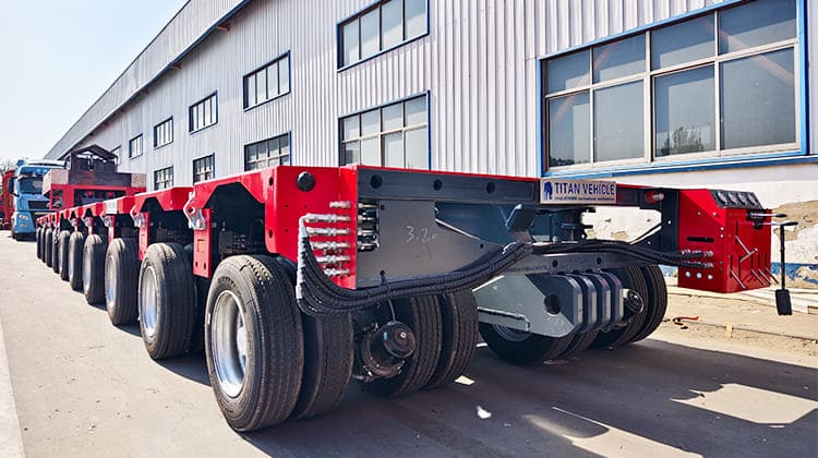 Hydraulic Nicolas Modular Multi Axle Trailer for Sale in Indonesia