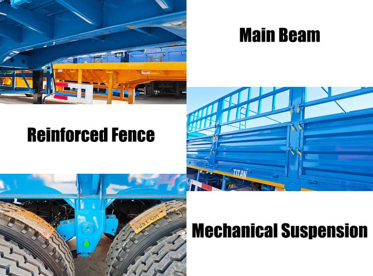 Tri Axle Trailer with Fence for Sale in Guam