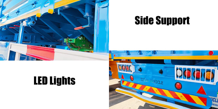 Tri Axle Trailer with Fence for Sale in Guam