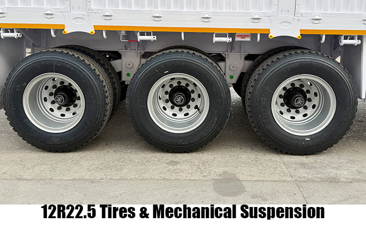 3 Axle Stake Semi Trailer with Fence for Sale in Guam