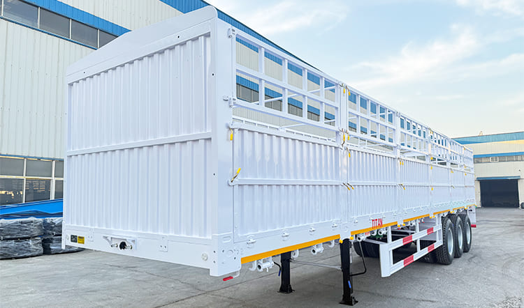 3 Axle Stake Semi Trailer with Fence for Sale in Guam