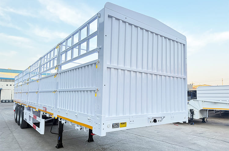 3 Axle Stake Semi Trailer with Fence for Sale in Guam