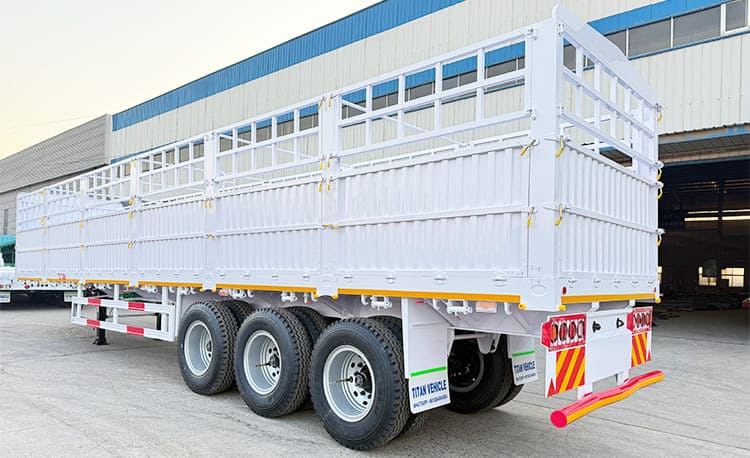 3 Axle Stake Semi Trailer with Fence for Sale in Guam