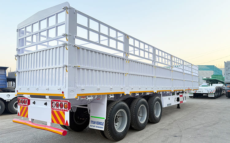 3 Axle Stake Semi Trailer with Fence for Sale in Guam