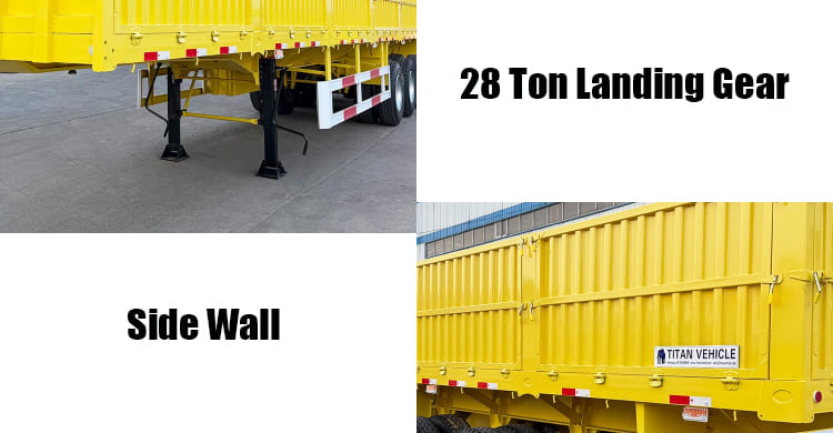 3 Axle Side Wall Semi Trailer for Sale in Guam