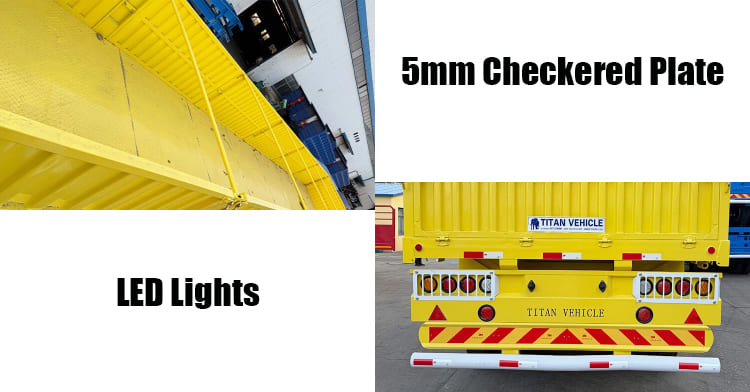 3 Axle Side Wall Semi Trailer for Sale in Guam