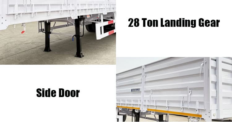 Tri Axle Drop Side Grain Trailer for Sale in Guam