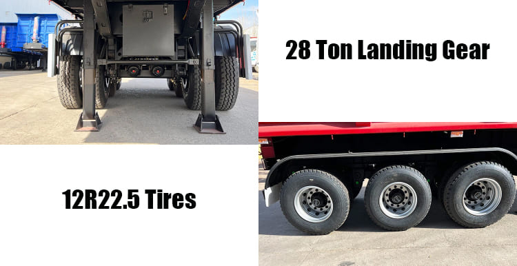 3 Axle End Dump Truck Semi Trailer for Sale in Guam
