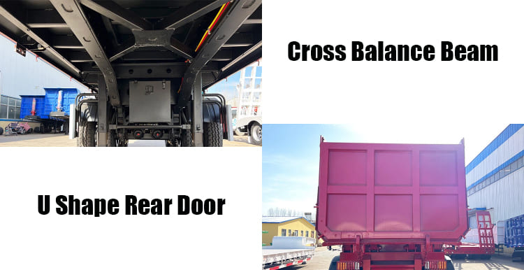 3 Axle End Dump Truck Semi Trailer for Sale in Guam