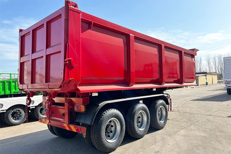3 Axle End Dump Truck Semi Trailer for Sale in Guam