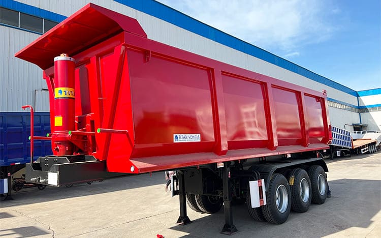 3 Axle End Dump Truck Semi Trailer for Sale in Guam