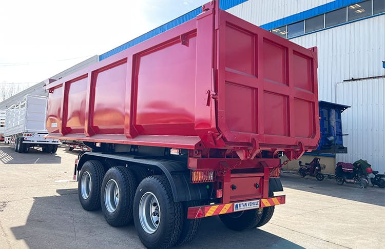3 Axle End Dump Truck Semi Trailer for Sale in Guam