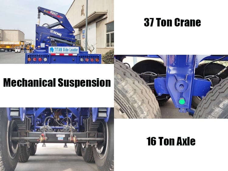 3 Axle Hammar Container Sideloader Trailer in Mexico