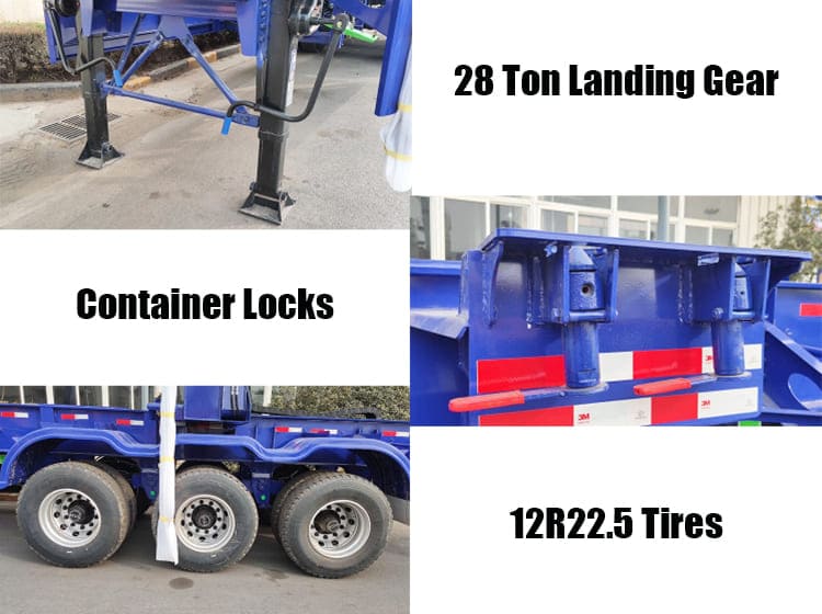 3 Axle Hammar Container Sideloader Trailer in Mexico