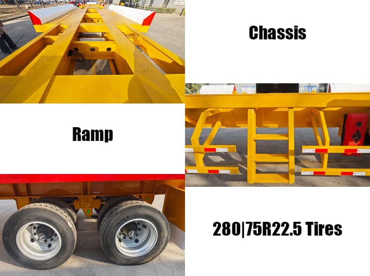 Terminal Container Chassis Semi Trailer for Sale in Guam 