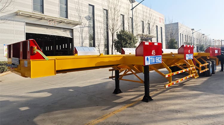 Terminal Container Chassis Semi Trailer for Sale in Guam 