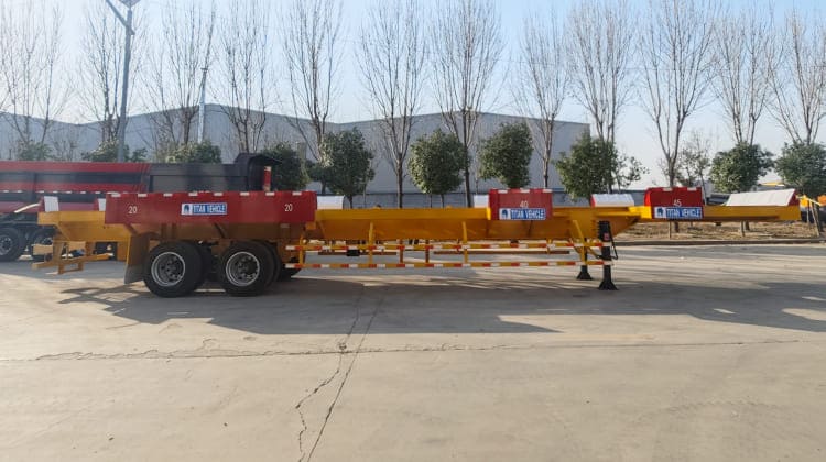 Terminal Container Chassis Semi Trailer for Sale in Guam 