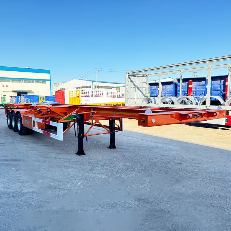 Tri Axle Shipping Container Chassis Trailer