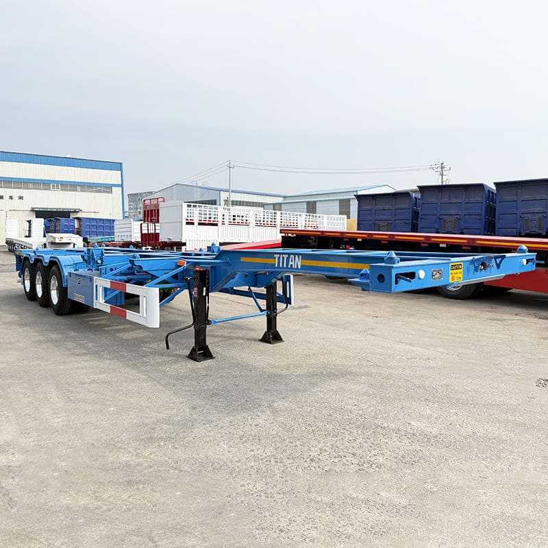 Tri Axle Gooseneck Skeletal Trailer