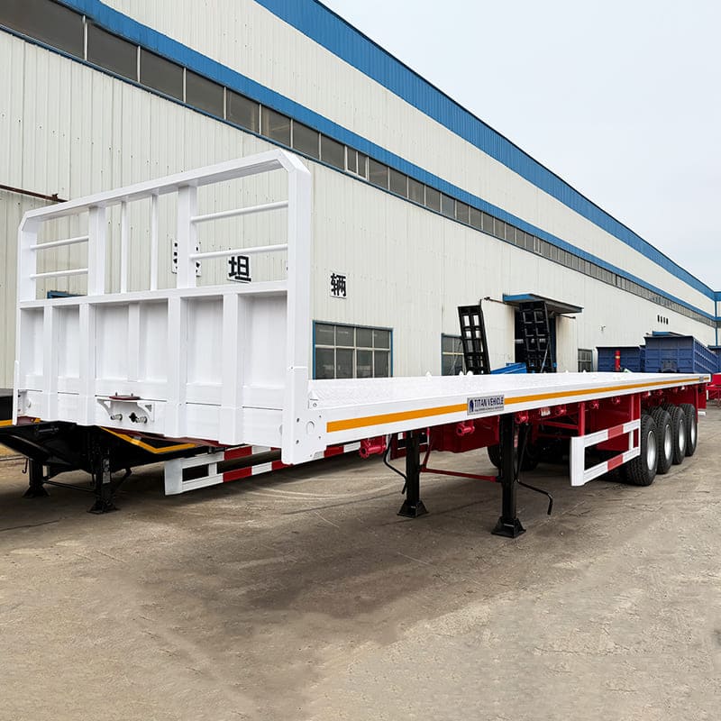 4 Axle Container Flatbed Trailer