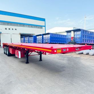 3 Axle 40 Ft Flatbed Semi Trailer 