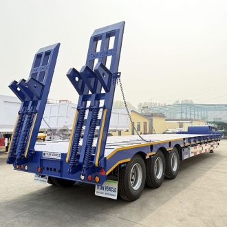 Tri Axle Low Loader Truck Trailer