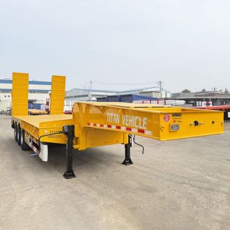 Tri Axle Truck Trailer Low Bed