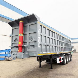 4 Axle End Dump Truck Trailer