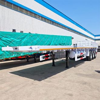 Tri Axle Flatbed Semi Truck Trailer
