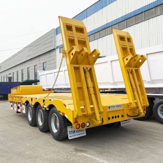 Tri Axle Lowbed Semi Trailer